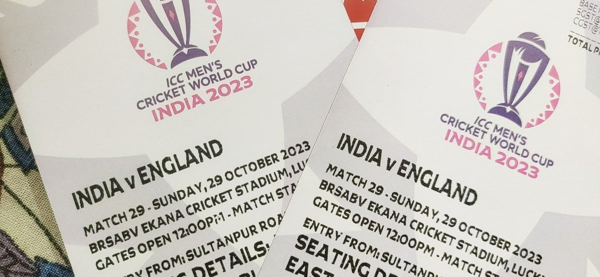 sameeryadavskb's tweet photo. IND🇮🇳 VS ENG🇬🇧 Ticket 🎫 available hein kisi ko chahiye then contact me fast ⏩#IndvsEng #WorldCup2023india #ICCWorldCup2023 #tickets #worldcuptickets #Lucknow #Lucknowsuperjoints #Lsg #ipllucknow #TeamIndia #RohitSharma𓃵 #ViratKohli𓃵 #IndiavsPak #indvspak2023 https://t.co/mDPV1v8opM