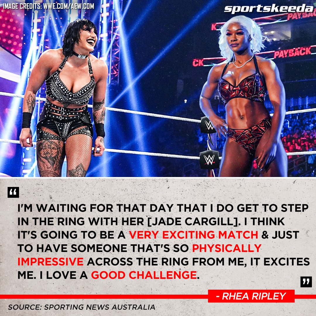SKWrestling_'s tweet image. Jade vs Mami? SIGN US UP! 📝
#WWE #RheaRipley #JadeCargill
