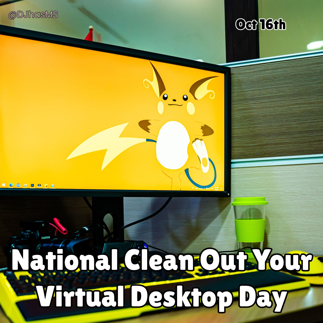 dj6ual's tweet image. 🖥️🧹 Happy #NationalCleanOutYourVirtualDesktopDay! 🧼💻

Today, take a break from digital clutter and organize your virtual workspace. It's a small action that can have a big impact on your productivity and peace of mind. 🌟🗂️ #DigitalOrganization #DeclutterDay 🚀🧽