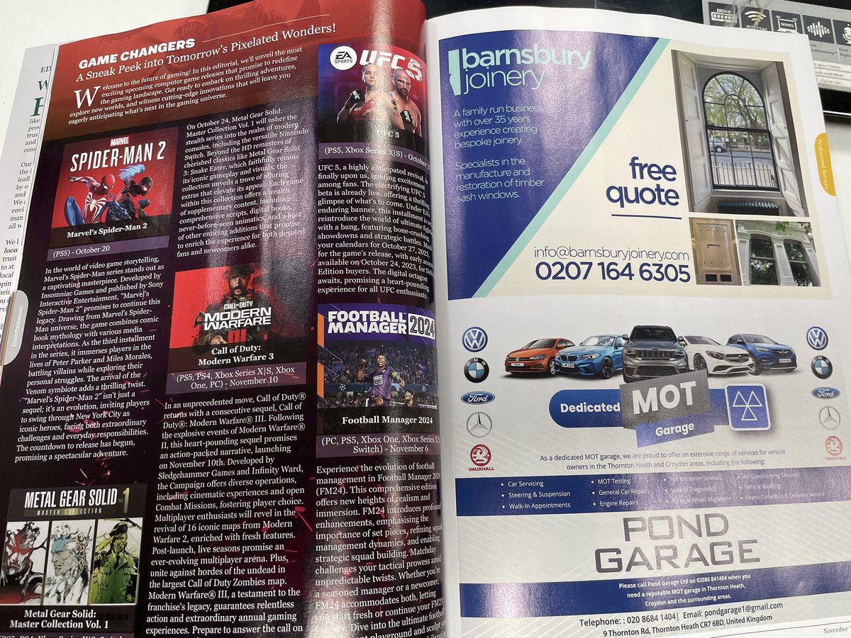 BarnsburyCo's tweet image. Big thank you to @LggMarketing for giving Barnsbury Joinery the opportunity to feature in the first ever local magazine for #Croydon. This magazine will be distributed to every household across North Croydon from this month. #sashwindows #marketing