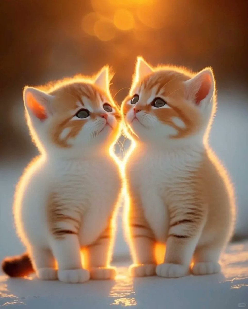 Two cuties in the light, looking forward to the future