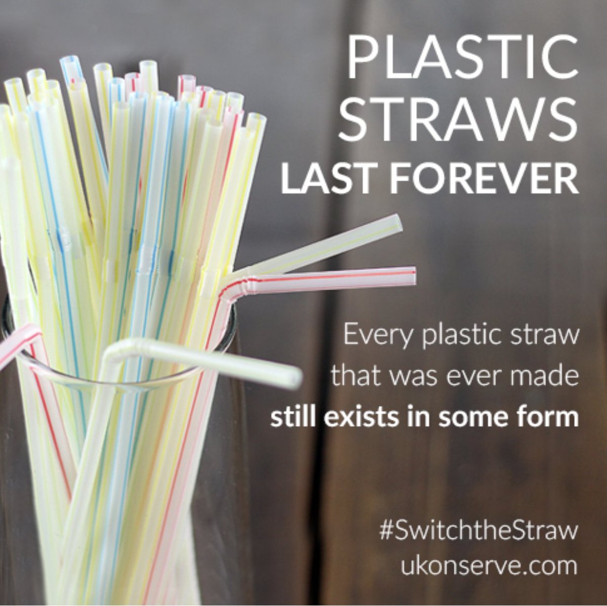 Plastic straws: a sip that lasts forever. 🥤 
Sadly, these single-use items can take hundreds of years to decompose. 🌍♚ 

#PlasticPollute 
<a href="/ukonserve/">U-Konserve</a>