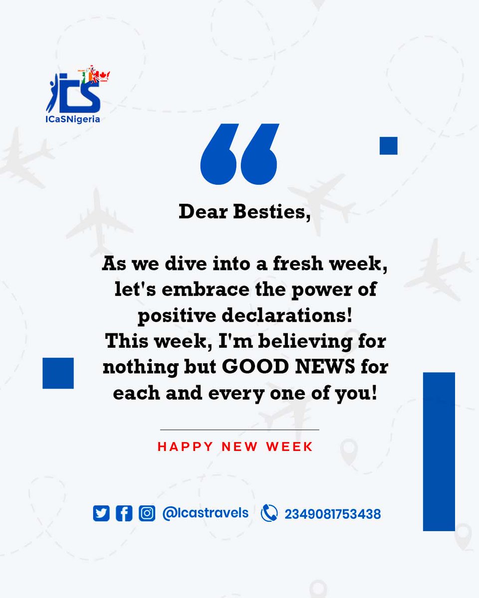 Dear Besties,

Wishing you a fantastic and blessed new week! 

#NewWeekBlessings #PositiveVibesOnly #ManifestingGoodNews #BlessedWeekAhead