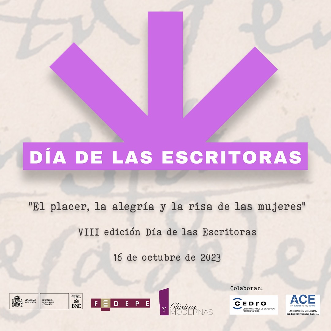 BNE_biblioteca's tweet photo. Hoy celebramos el #DíadelasEscritoras. El año pasado fuimos #TT y queremos repetirlo. No olvidéis el hashtag al difundir vuestra actividad. O compartid un fragmento de vuestra autora favorita. ¿Nos ayudáis con un RT? Que esta celebración se haga viral.
https://t.co/2xIKxLnrlj https://t.co/i4SErznvnL