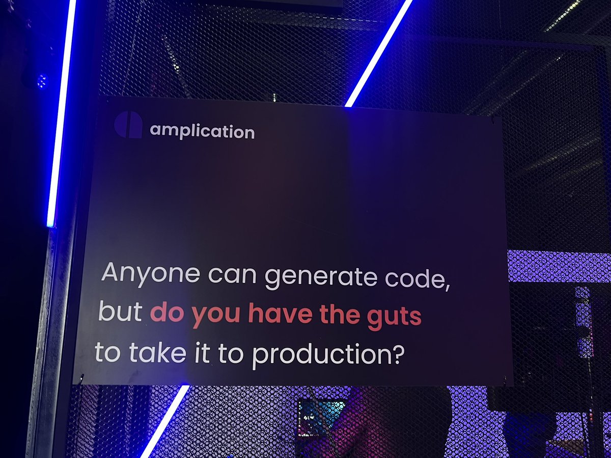 amplication's tweet photo. We are here at @globaldevslam. 🚀

Hall 26, P53.

We have exciting gifts for everyone.

Do visit and say a Hi 👋 https://t.co/JMaLfOe6Ya