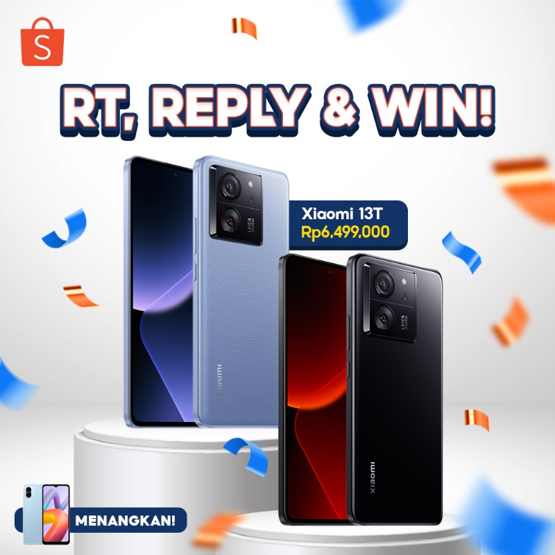 ShopeeID's tweet photo. ✨ GIVEAWAY XIAOMI SMARTPHONE✨

Hari ini mimin mau GIVEAWAY REDMI A2 nih, Sobat Shopee!
Caranya:
- FOLLOW @ShopeeID 
- RT &amp; LIKE tweet ini
- Klik banner di bawah
- REPLY kenapa kamu mau punya Xiaomi 13T?

GOOD LUCK! 😆