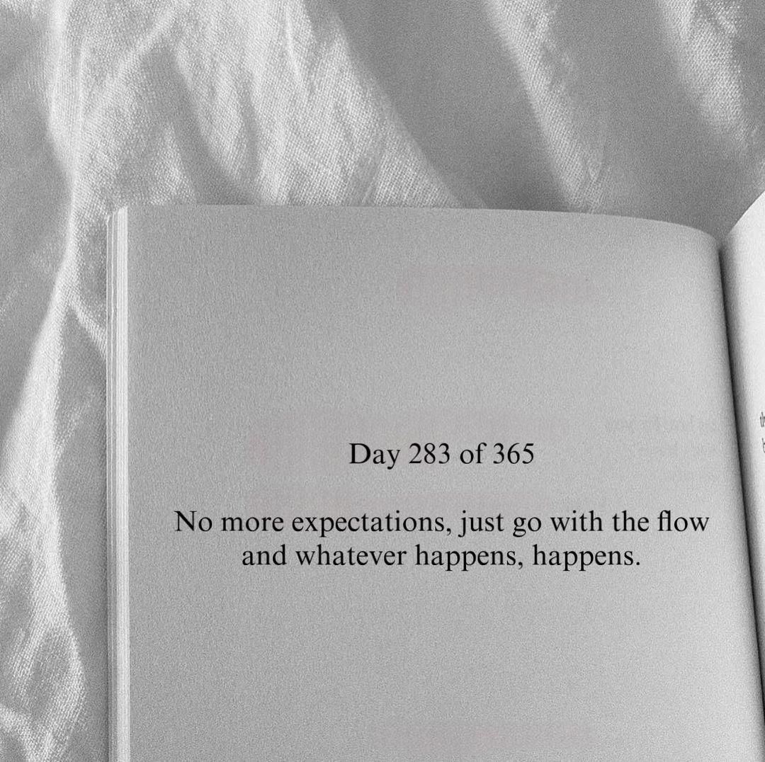 whatever happens, happens.