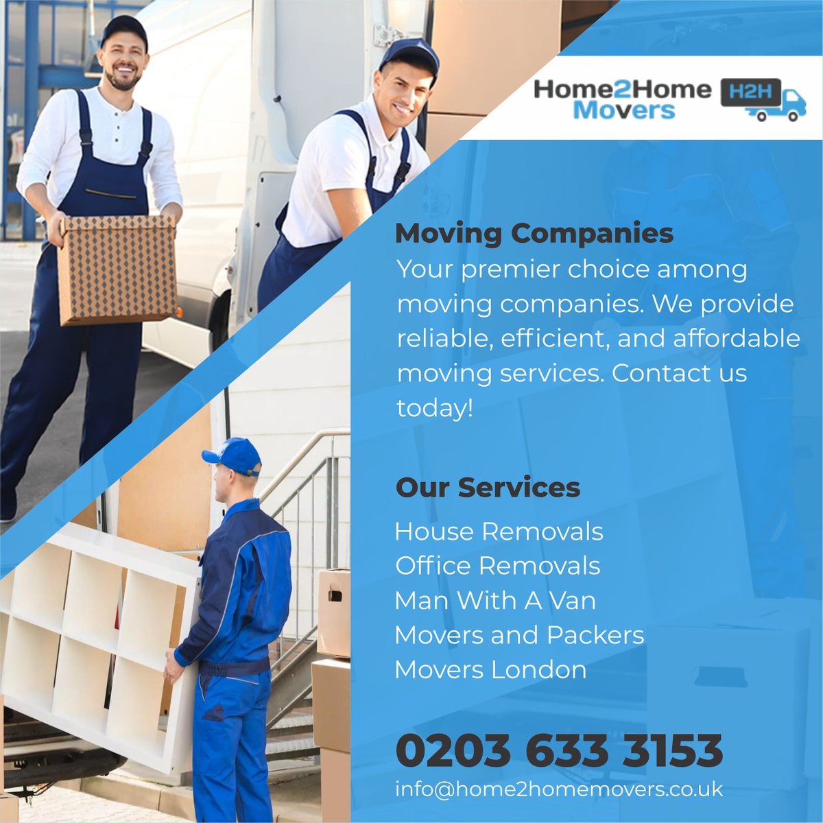 H2HomeMovers's tweet image. "H2H Movers on Electric Ave, London - Your premier choice among moving companies. We offer reliable, efficient, and stress-free moving services."

home2homemovers.co.uk
#MovingCompanies
#RelocationPros
#EfficientMoves
#H2HMovers
#LondonMoving