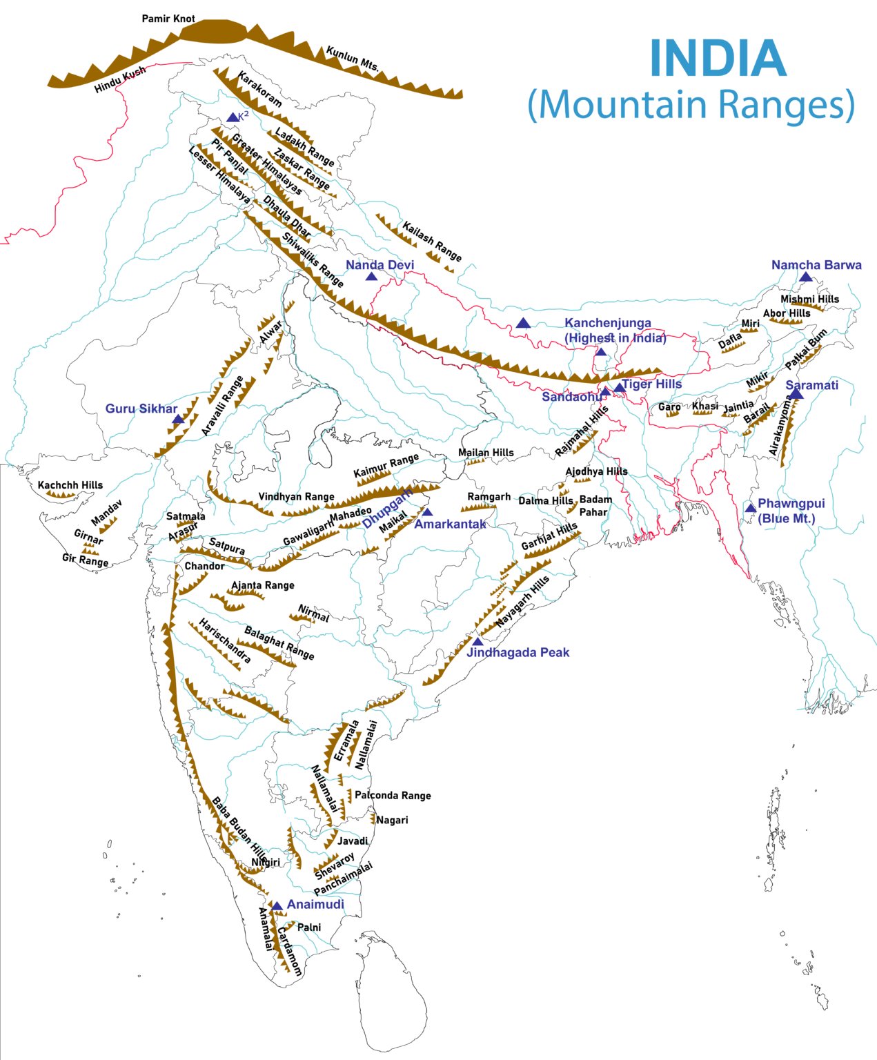 Large Outline Map Of India Eadith Madelaine india-map-upsc