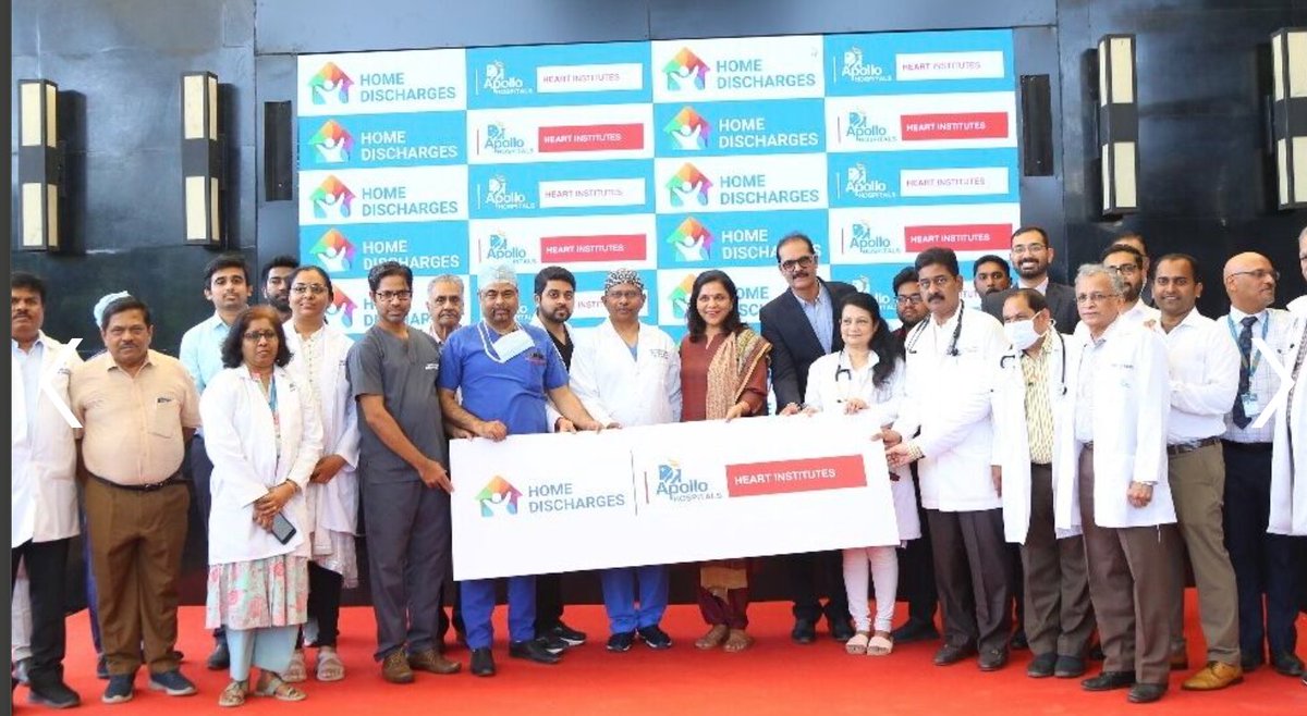 drsangitareddy's tweet photo. Exciting news! today we launched the @HospitalsApollo Homecare Recovery program for cardiac surgery patients, revolutionizing post-discharge care.
Kudos to our amazing team for this comprehensive service.
#HomecareRecovery #ContinuumOfCare https://t.co/029oa9CaG5