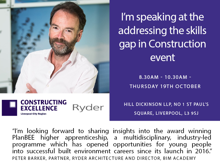 Liverpool Constructing Excellence (@liverpoolce) on Twitter photo Don't miss out on our event this Thursday - addressing the skills gap in construction
We have Peter Barker Partner, <a href="/Ryder1953/">Ryder Architecture</a> Ryder Architecture and Director, BIM Academy joining our panel
Tickets still available via this link - eventbrite.co.uk/e/addressing-t… Don't miss out on our event this Thursday - addressing the skills gap in construction
We have Peter Barker Partner, <a href="/Ryder1953/">Ryder Architecture</a> Ryder Architecture and Director, BIM Academy joining our panel
Tickets still available via this link - eventbrite.co.uk/e/addressing-t…