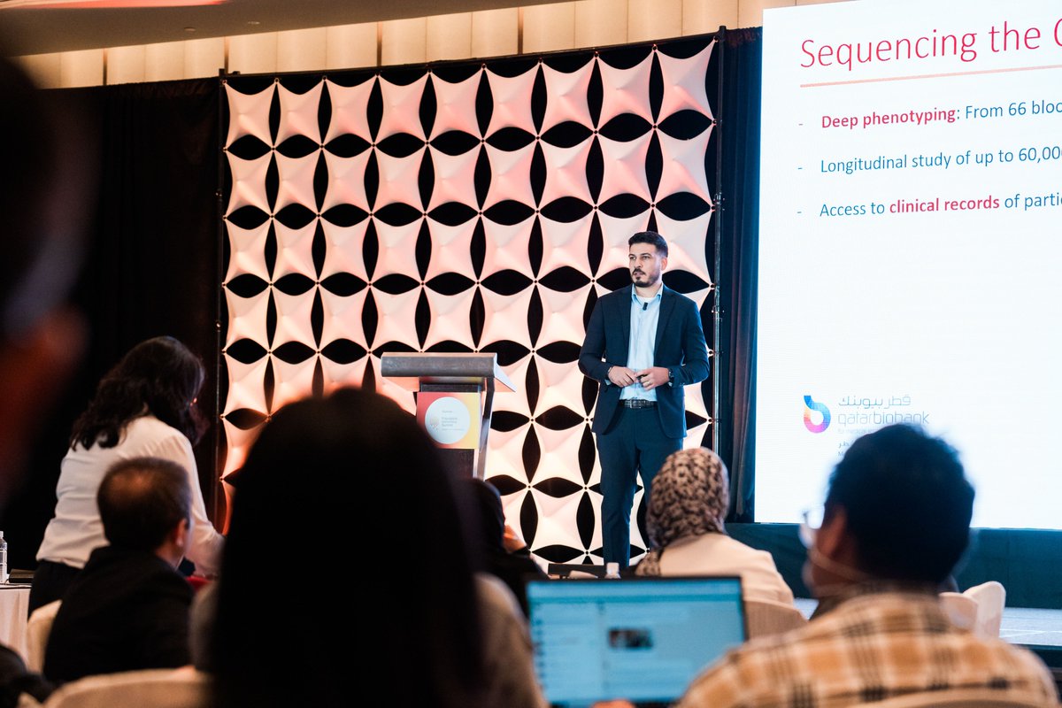 chadi_saad_'s tweet photo. Thrilled to have the opportunity to represent Qatar Genome at the Population Genomics Summit 2023 and take part in a panel discussion with experts from other leading population #genomics and #precision_health programs 🧬 @QF @QatarGenome @QatarBiobank https://t.co/MWTosX012s