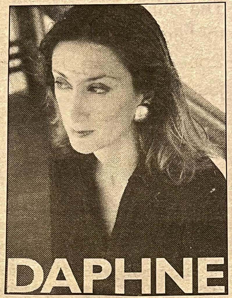 Six years. Photo from her column in The Malta Independent when she was my age now.