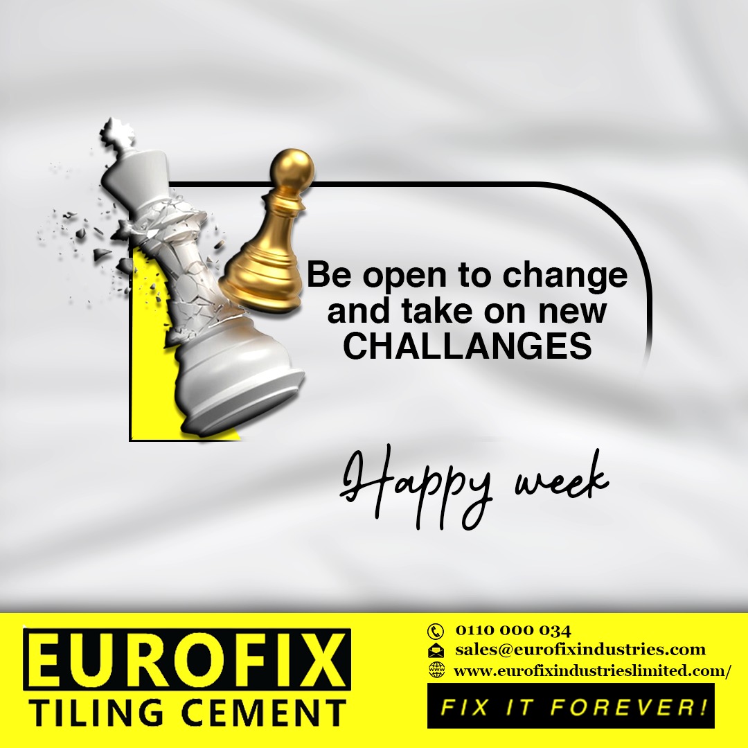 EurofixLtd's tweet photo. Start the week fresh, and make it an extraordinary one! Happy new week!

#eurofix #smartfundi #tambulikanaeurofix  #MondayMotivation #HappyNewWeek https://t.co/lrhtqr71ds