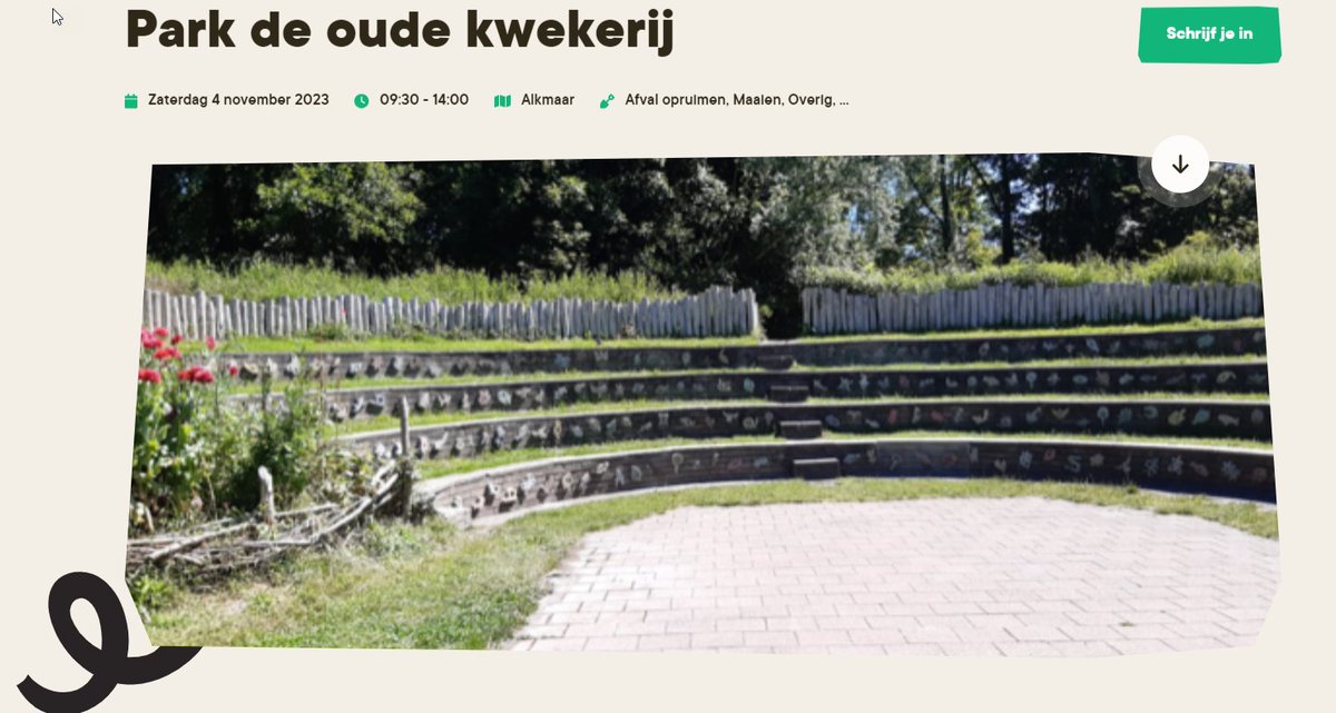 Help jij ons op zaterdag 4 november tijdens de Natuurwerkdag het park winterklaar te maken?  parkdeoudekwekerij.nl/help-jij-ons-p…