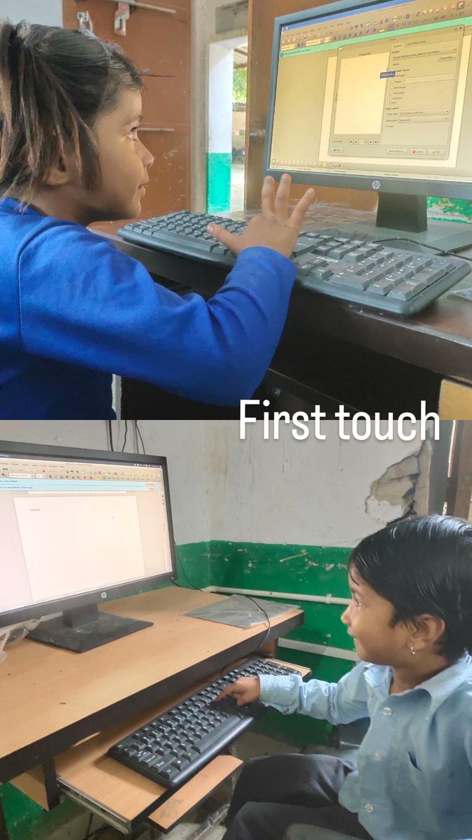 Class first students in lab for very first time. <a href="/DCDMTonk/">District Collector & Magistrate, Tonk</a> <a href="/RajCMO/">CMO Rajasthan</a> <a href="/RajGovOfficial/">Government of Rajasthan</a> <a href="/rajeduofficial/">Dept of Education, Rajasthan</a>