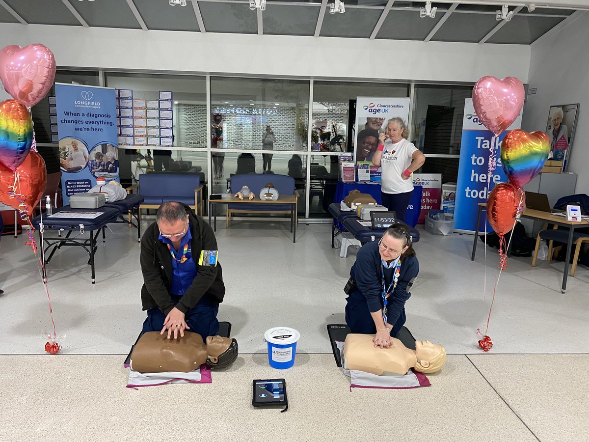The CPR-a-thon has started. 12hrs of continuous CPR to promote restart a heart day