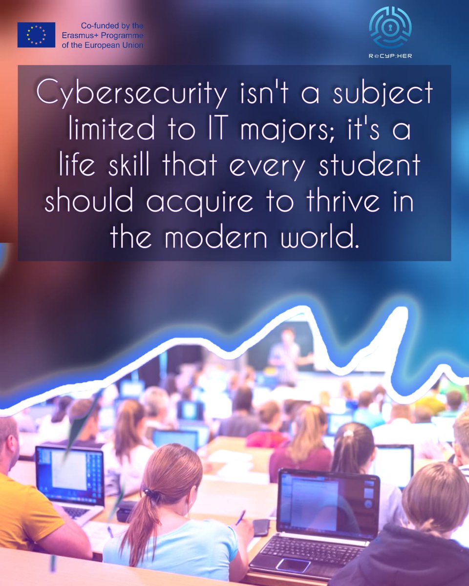 Cybersecurity is not a subject limited to IT majors. Its a responsibility we all share in our increasingly digital world. Stay informed, stay safe! #Cybersecurity #DigitalResponsibility #ErasmusPlusRecypherProject @Air_University @Saar_Uni @DefiningFutures @ibakarachi @LifeAtLUMS