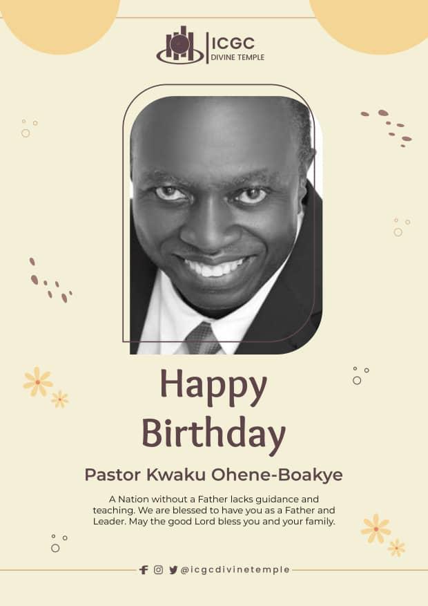 icgc_divine's tweet photo. Happy birthday to our father and pastor,Rev.Kwaku Ohene-Boakye.We pray for God’s blessings for you. You’re amazing!We appreciate and love you!

#gathering
#divinetemple
#weareicgc
#icgcworldwide https://t.co/YSVitTb77w