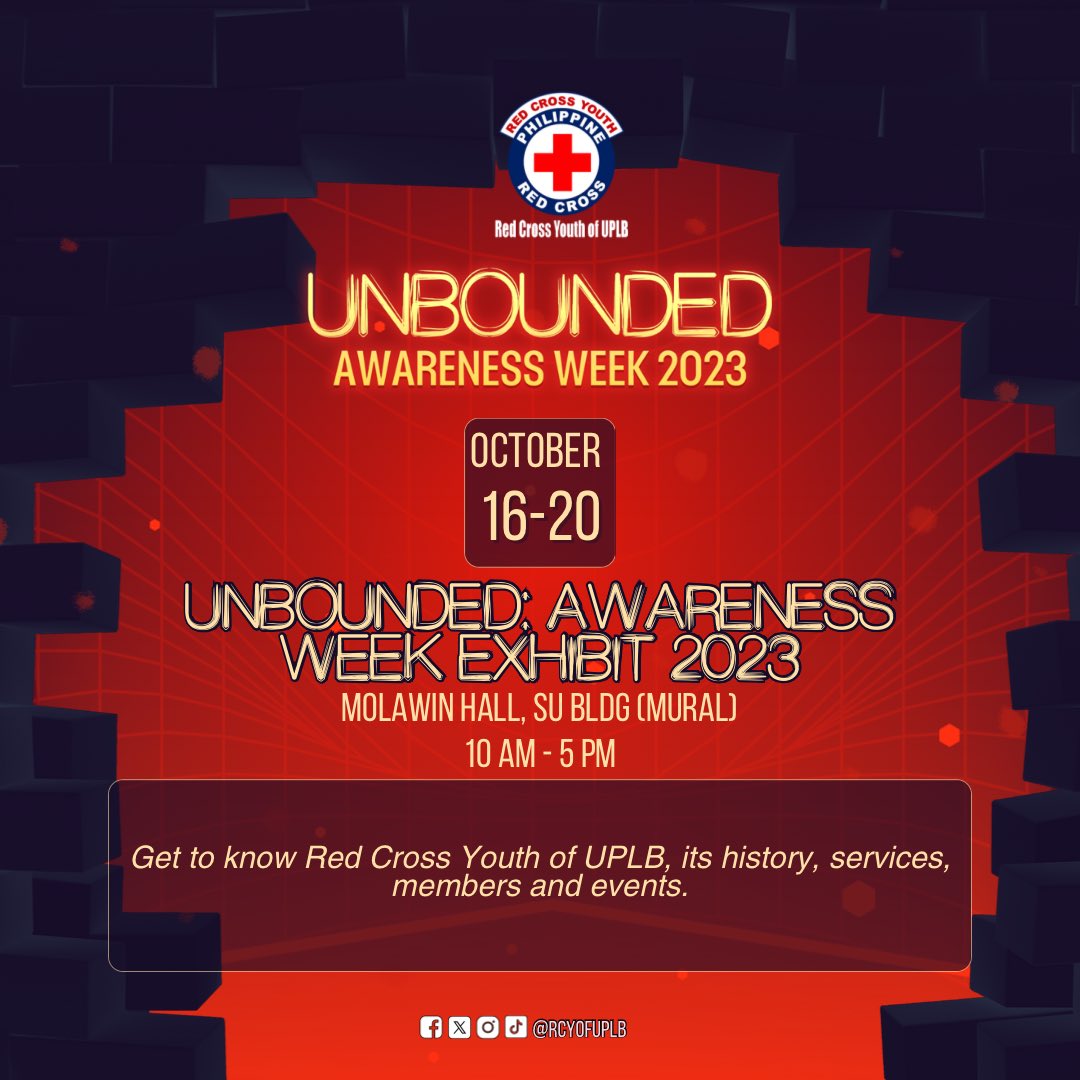 RCYofUPLB's tweet photo. As we unravel to the cognizance of Red Cross Youth of University of the Philippines Los Baños ❤️🔥, here are the 📝REGISTRATION FORMS📝 you would not want to miss:
REGISTER NOW AND BE UNBOUNDED WITH US!
Come and be unbounded with us!
#AWeek2023
#RCYUnbounded
#RCYofUPLB https://t.co/qhXmt9Ktp8