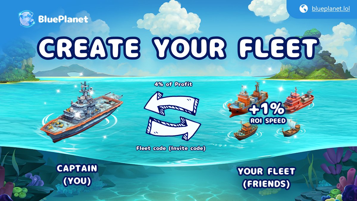 BluePlanetWeb3's tweet photo. Intro to UR Aircraft Carrier and Fleet Alliance✨

Players who possess an UR class ship named "Aircraft Carrier" can establish a fleet alliance and become the alliance commander.

Fleet alliance members can receive an additional 1% increase in $gbg output.

The alliance commander can receive an additional 1% of the output from fleet alliance members.

If the alliance commander no longer possesses an Aircraft Carrier, the fleet alliance will be disbanded.