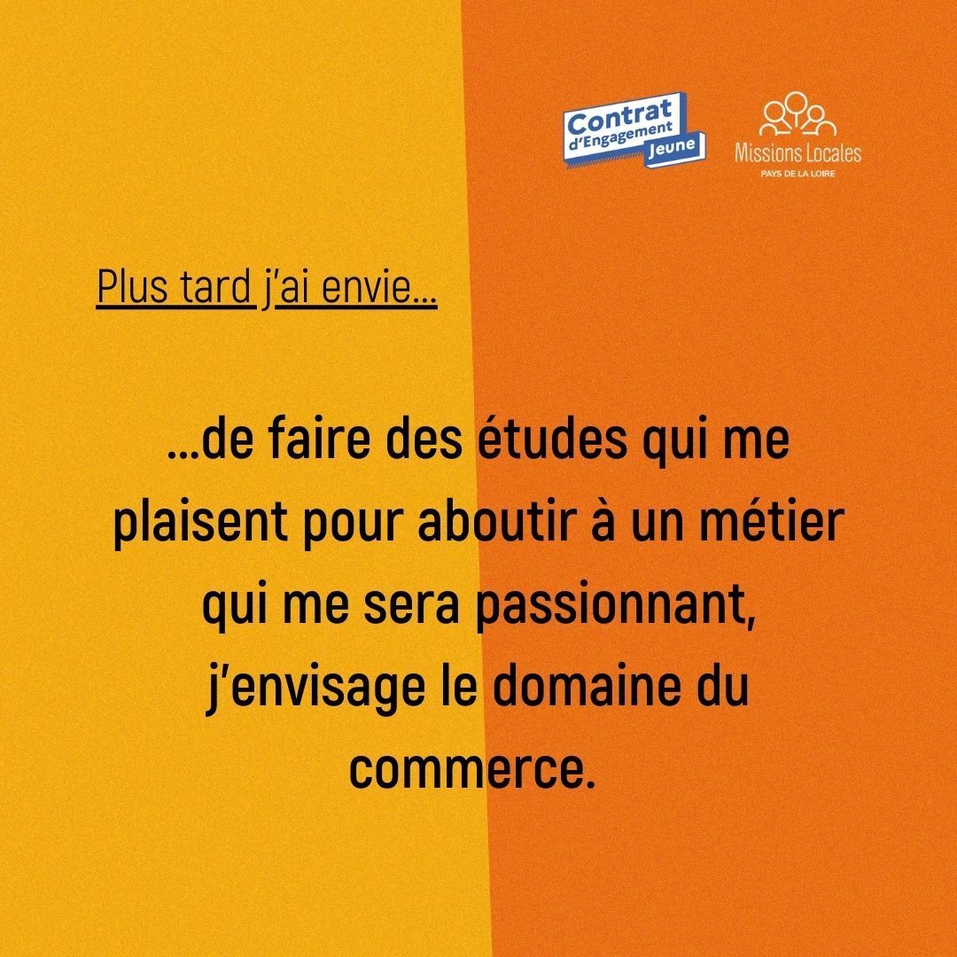 Chaque semaine découvrez 5 témoignages de #jeunes en CEJ suivis par les #MissionsLocalesPdL. Ils nous racontent :
👉 ce qu'est le CEJ pour eux
👉 ce que ça leur a apporté depuis le début
👉 ce qu'ils aimeraient faire plus tard
Aujourd'hui, découvrez Katalina !
<a href="/MLSudVendee/">Mission Locale Sud Vendée</a>
