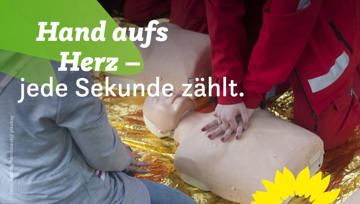 Rund 180 Menschen müssen in 🇩🇪 täglich außerhalb einer Klinik wiederbelebt werden. Dabei zählt jede Sekunde! Laien-Reanimation ist entscheidend, um die Zeit bis zum Eintreffen des 🚑 zu überbrücken.
Wir bringen ein Maßnahmenpaket Wiederbelebung voran 👇
#WorldRestartaHeartDay