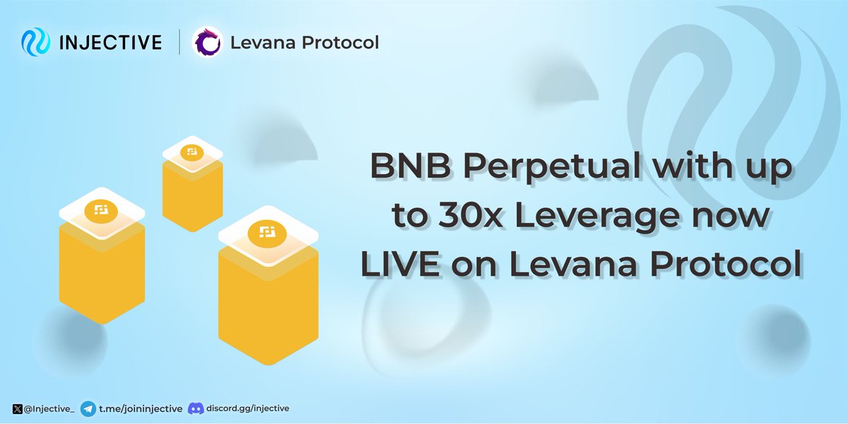 To all the ninjas around the world🥷 

Now you can trade perpetual BNB (Long/Short) on <a href="/Injective_/">ninja</a> with leverage up to 30x🚀

Do futures trading very easily and conveniently at
<a href="/Levana_protocol/">Levana Perps</a> 🐉

Trade $BNB on Levana Protocol here: trade.levana.finance/injective/trad…