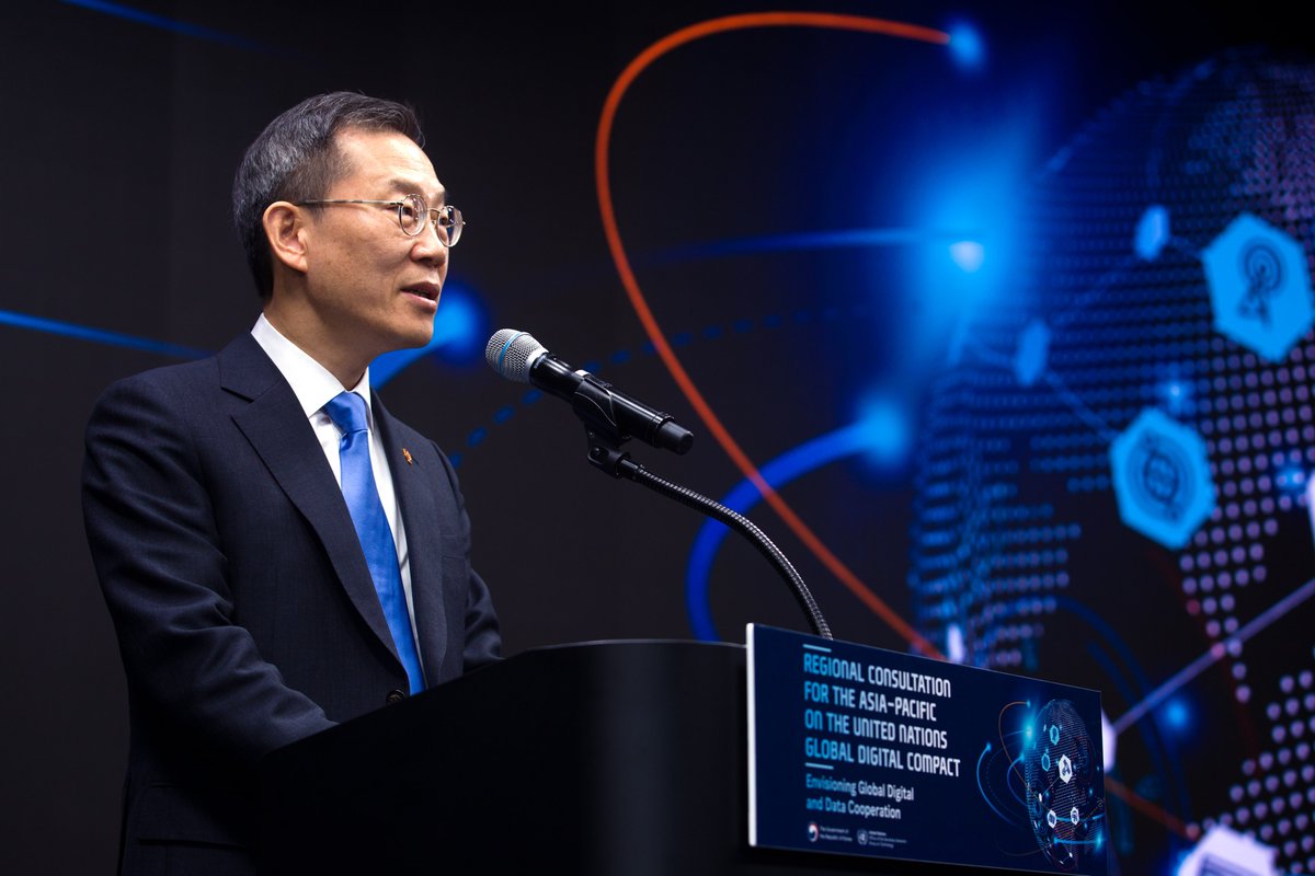 'Korea's 「Digital Bill of Rights」 shares the direction of which the UN aims to implement through the #GlobalDigitalCompact (GDC),' said the Minister of MSIT(@withmsit).

#GDC #DigitalBillofRights #digitalsociety
