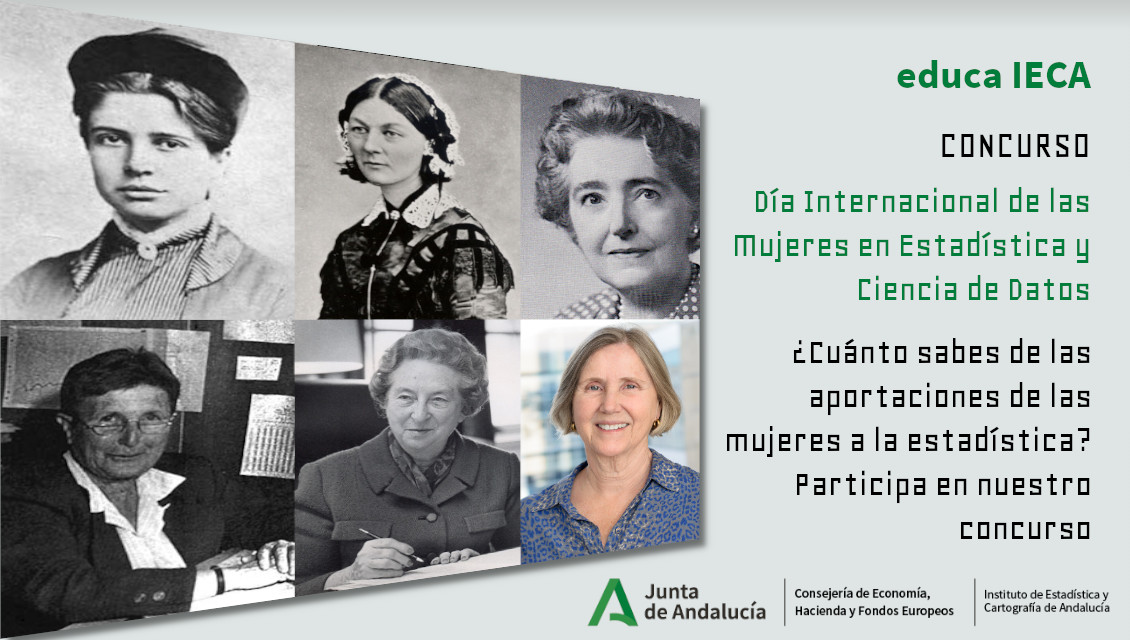 IECA_Andalucia's tweet image. ¿Habéis participado ya en nuestro concurso que celebramos con motivo del Día Internacional de la Mujer en la #Estadística y la Ciencia del Dato🌟#IDWSDS2023? 
Daos prisa que iniciamos la cuenta atrás para cerrar el concurso!!🏃🏃
juntadeandalucia.es/institutodeest…