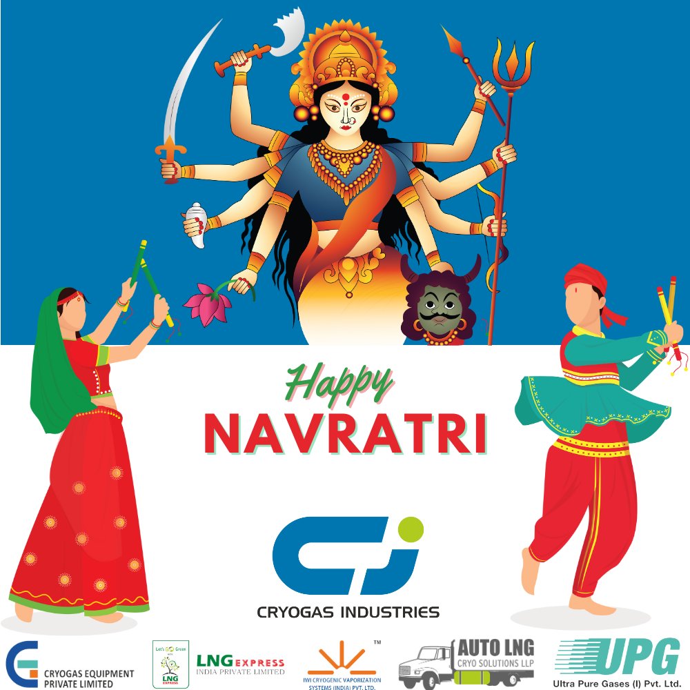 cryogasepl's tweet photo. Celebrating the vibrant colors of Navratri, may this festive season bring joy, prosperity, and success to all! #HappyNavratri #CryogasIndia https://t.co/8VkoPyEh1w https://t.co/j8LyZtPAp2
