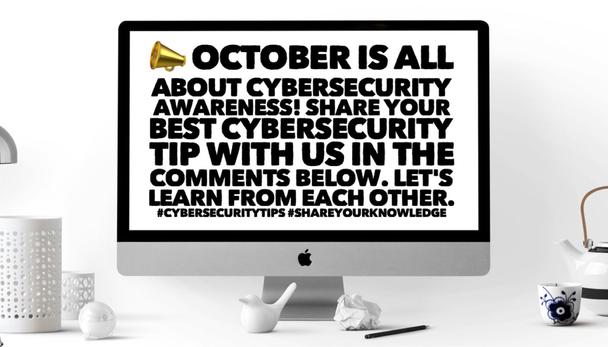 Week 3 of Cybersecurity Awareness Month: 📣 October is all about cybersecurity awareness! Share your best cybersecurity tip with us in the comments below. Let's learn from each other. #CyberSecurityTips #ShareYourKnowledge