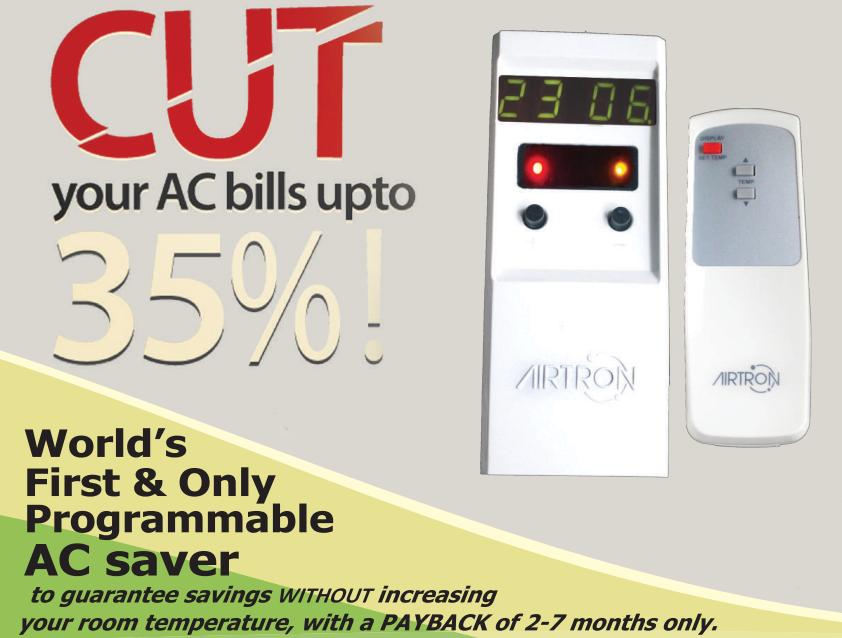 Enercon Power Sdn Bhd (@enerconmalaysia) on Twitter photo Smart AC reduces your electricity bills by 35% GUARANTEED! It is applicable on all AC's up to 20 TR, Windows , Splits, Ductables, Cassettes, Multi-Splits!
If you'd like to know more, send an email to enquiry@enercon.my or leave a comment below!
#energyefficiency #smartAC Smart AC reduces your electricity bills by 35% GUARANTEED! It is applicable on all AC's up to 20 TR, Windows , Splits, Ductables, Cassettes, Multi-Splits!
If you'd like to know more, send an email to enquiry@enercon.my or leave a comment below!
#energyefficiency #smartAC