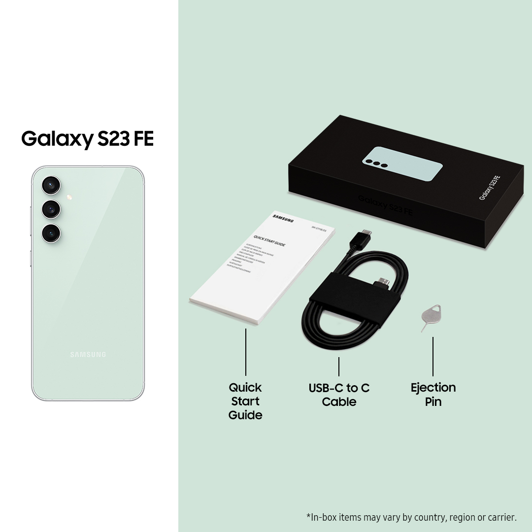 Here is what comes in the box with #GalaxyS23FE. Discover all the essentials to start your journey. 
Learn more: smsng.co/6017unQSZ.
#EpicStartsHere #GalaxyUnboxing #Samsung