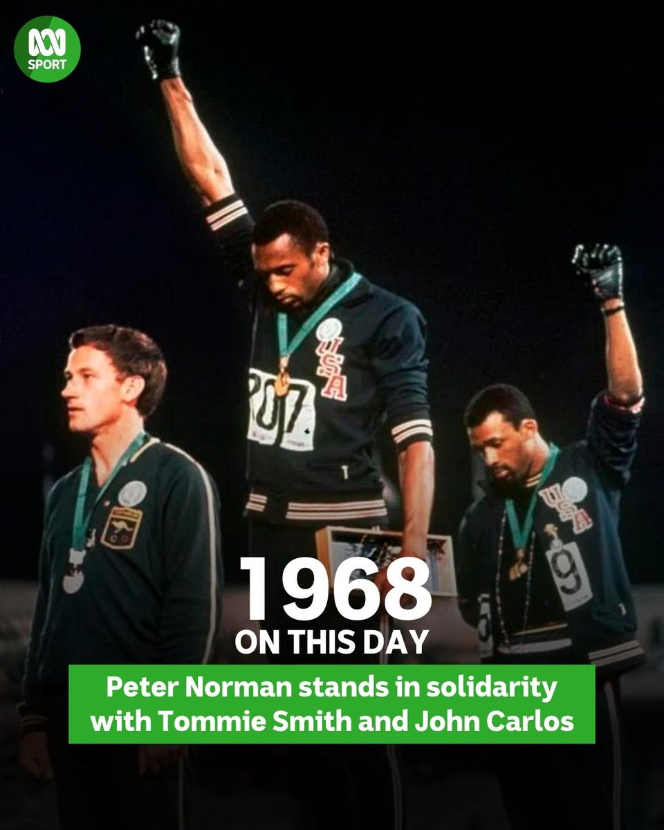 On this day in 1968, Australian sprinter Peter Norman stood in solidarity with American sprinters Tommie Smith and John Carlos at the Mexico City Olympics.

The silent protest and civil rights salute on the podium would go down as one of the most iconic images in world sport.