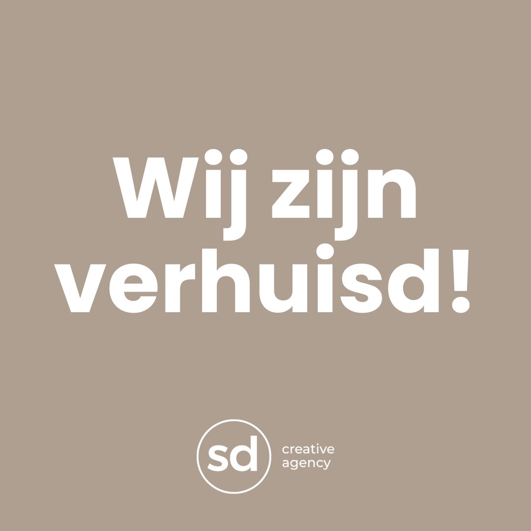 Vanaf vandaag is ons bureau gevestigd in Naaldwijk. Gezelstraat 3B. 

Koffie staat klaar! 

#creativeagency #branding #strategie #marketing