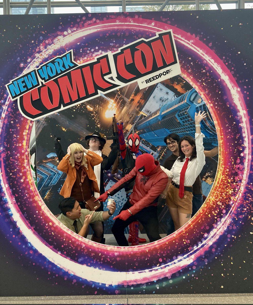 MattAttWrites's tweet photo. #NYCC2023 comes to a close. Tons of fun from front to back. Pictured here are my friends and I at the end of day three. Can't wait for next year. Stay tuned for my recap blog next week! https://t.co/Iy4krbjfiz