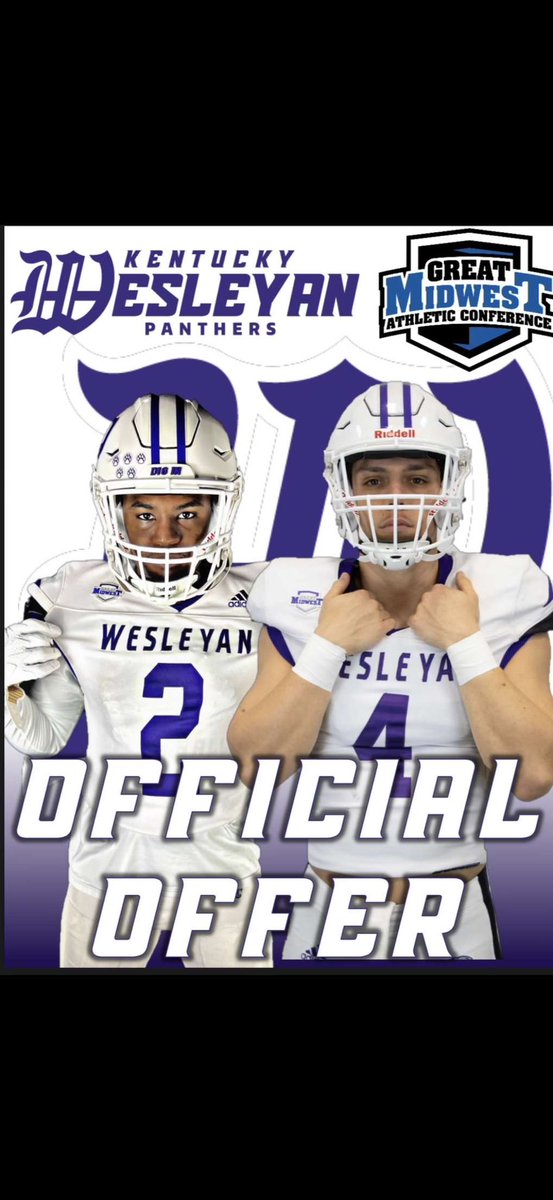 After a great conversation with <a href="/CoachYoung41/">Coach Tyrone Young Jr. II ™</a> I’m blessed to receive and offer from <a href="/kwc_football/">Kentucky Wesleyan Football</a>!!!! <a href="/CoachWalker_M/">Coach Mike Walker</a> <a href="/NCEC_Recruiting/">NPA</a> <a href="/RossviewFTBL/">Rossview Football</a> <a href="/NatlPlaymkrsAca/">NatlPlaymkersAcademy</a>