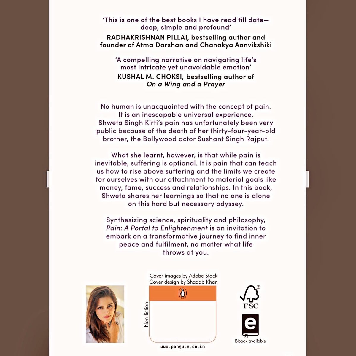 shwetasinghkirt's tweet photo. Bhai, this one's for you! You once said, "She who said she can and she who said she can't are both usually right. You are the first 'She'." 🙌With immense love and gratitude, I present "Pain: A Portal to Enlightenment" - an ode to my dear brother, Sushant Singh Rajput's legacy. https://t.co/iGlRZiqJLz