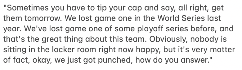 AdamSpolane's tweet photo. Justin Verlander on losing game one of the ALCS https://t.co/UEaA7q5X36