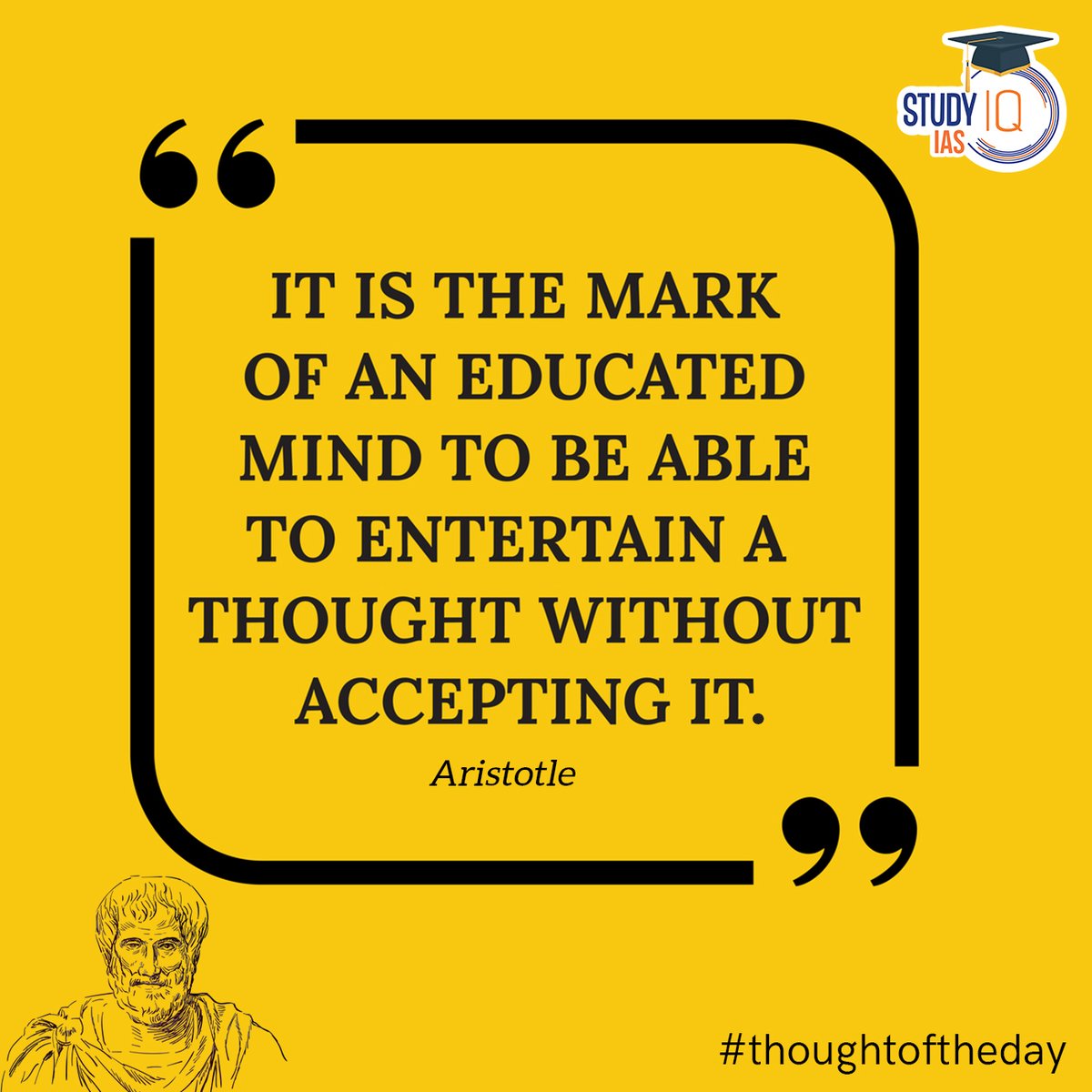 upsciq's tweet photo. #EducatedMind #entertain #thoughts #Aristotle #thoughtoftheday #Motivationalquote #dailymotivation #quotes #quoteoftheday #todaythought #quotesaboutlife #quoteofthelife #dailyquotes #dailythoughts #motivationquotesforlife https://t.co/FHOZfqc3q3