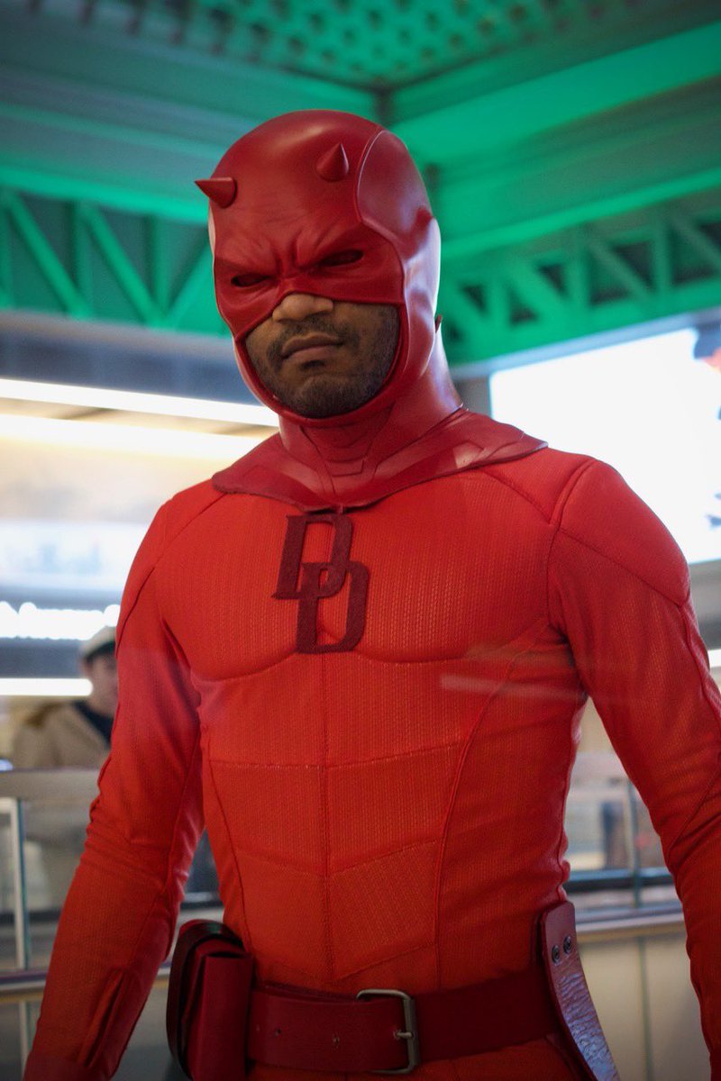 Finally debuted my comic red Daredevil suit at NYCC #Daredevil #DaredevilBornAgain #Marvel #MarvelNYCC #MarvelComics