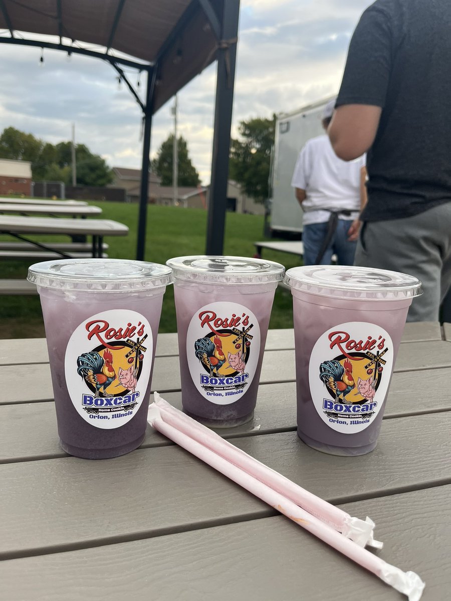 ohsrobots's tweet photo. Are you in need of a little pick-me-up? Get “all charged up” at Rosie’s Boxcar who is now selling the ROBO REFRESHER (pictured above)! It’s a heavenly mixture of craveable flavors including: grape, sour candy, white chocolate, and blue raspberry. Check out their Facebook for more https://t.co/trNTM7f2Cg
