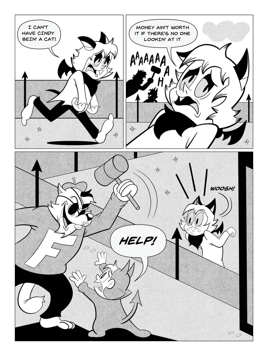 lksassi's tweet image. Here's the thirteenth page of Little Lilith's sixth issue. If you'd like a high-quality copy, I'm still setting up an Itch page.