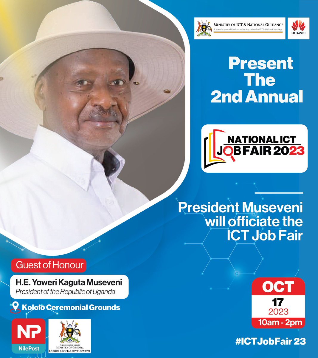 Top of the morning- We invite you to the National ICT Job Fair. Lots of opportunities, apprenticeships, jobs and trainings will be offered by various companies. Come one, come All! #ICTJobFair23