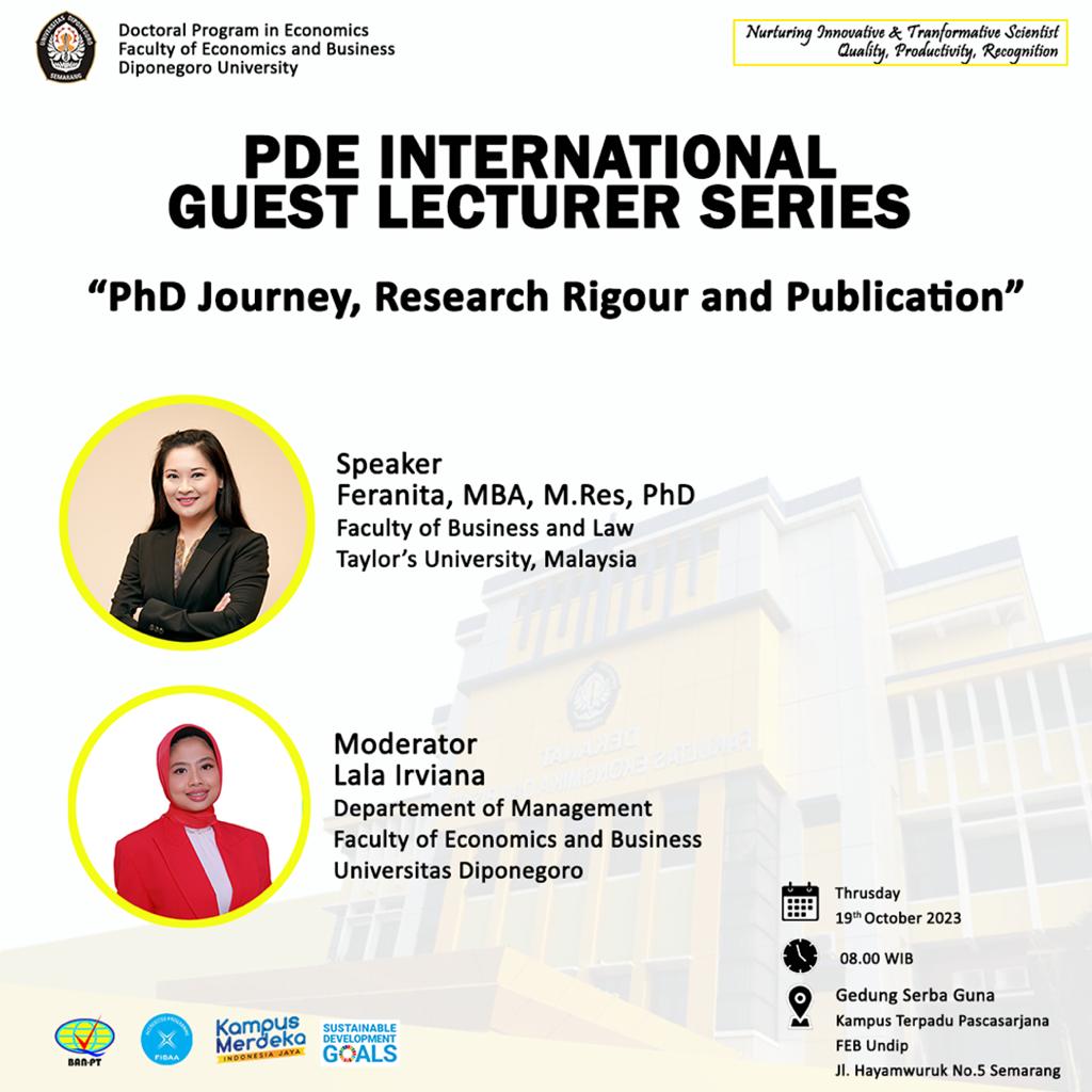 PdieUndip's tweet photo. PDE International Guest Lecturer Series https://t.co/bb0G798I7e
