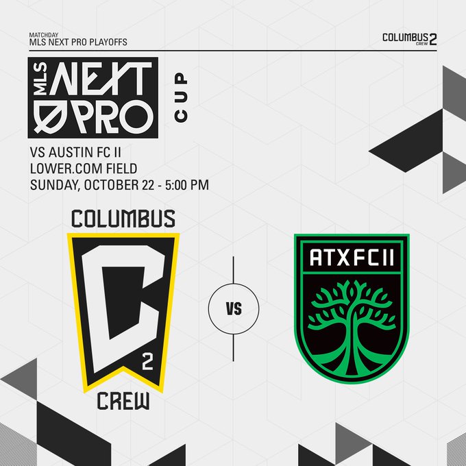 MLS NEXT Pro Cup: Columbus Crew 2 vs Austin FC II, October 22, 5:00 p.m.