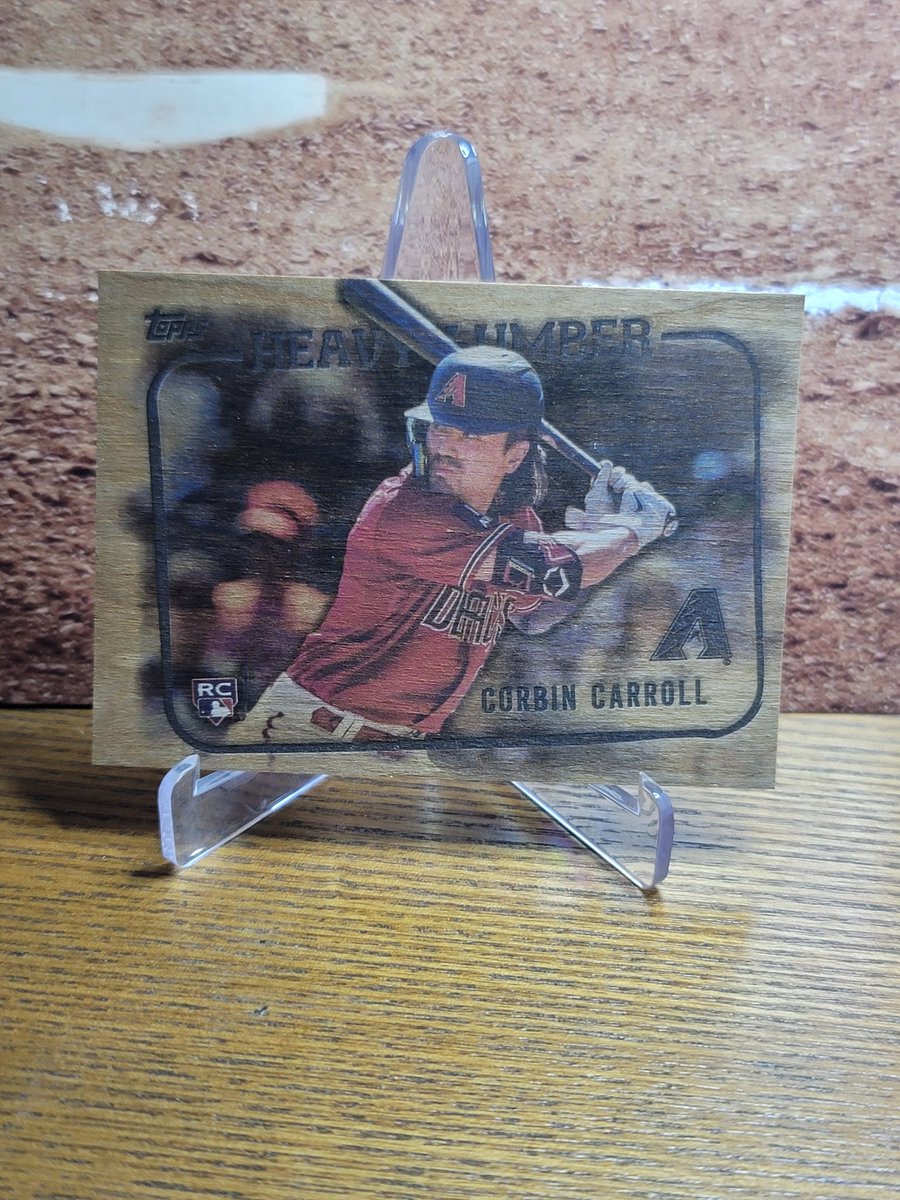 DizzleAZ's tweet photo. @CardPurchaser there we go, #HeavyLumber Corbin Carroll from update. Little OC right https://t.co/NsW6dQTtuM