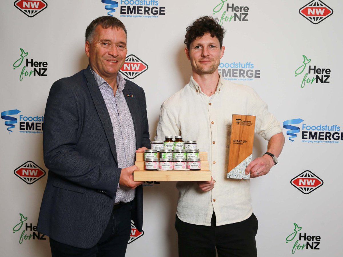 Congrats to two of New Zealand’s most exciting new FMCG businesses have won the inaugural Foodstuffs Emerging Supplier competition. See more: hubs.li/Q025y_Wg0

#foodstuffs #foodstuffsemergingsuppliercompetition #fmcg #supermarket #fmcgbiznz