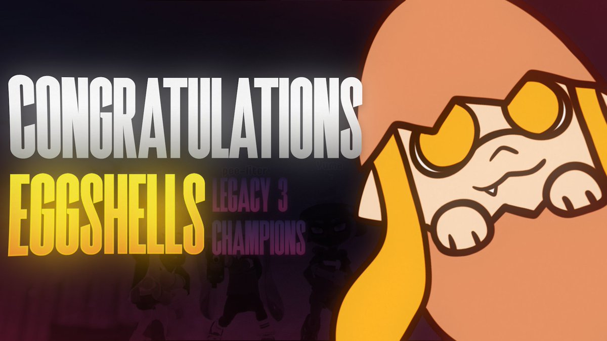 LEGACY_spl's tweet photo. CONGRATULATIONS EGGSHELLS FOR WINNING LEGACY #3! 
LEGACY #4 is around the corner, Sunday October 29th. This is your teams last chance to get legacy banned, make the qualifer, or both! https://t.co/6v0pUvgwmM